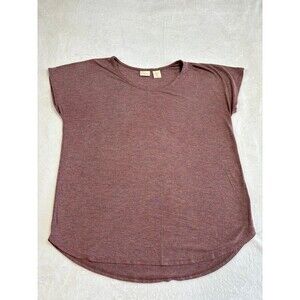 St. Tropez West Mauve Purple Mineral Wash Short Sleeve Tee Shirt size small
